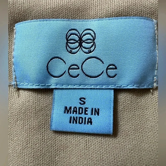 CeCe Gold Halter Blouse - Picture 5 of 6